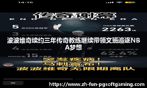 波波维奇续约三年传奇教练继续带领文班追逐NBA梦想